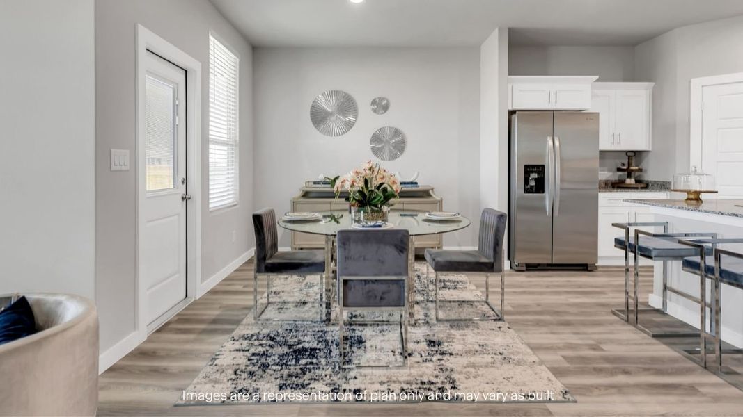Representative furnished interior of a home built from the Cali by D.R. Horton in Mustang Ridge, Andrews (Image 9).