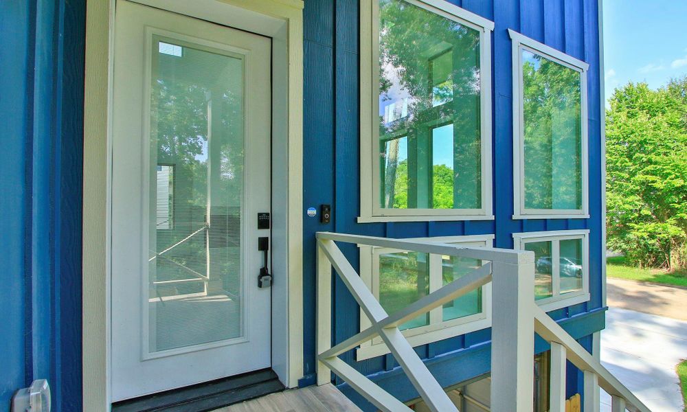 Exterior details and patio area of a home in , Cypress (Image 3).