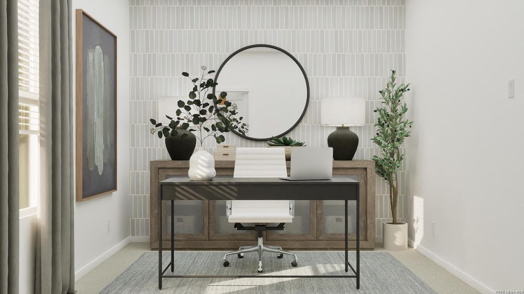 Furnished interior view inside a new home in Rose Valley, Converse (Image 17).