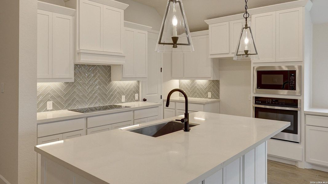 Furnished interior view inside a new home in Alsatian Oaks, Castroville (Image 14).