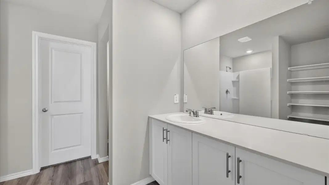 Furnished interior view inside a new home in Rosewood at Beltmill, Fort Worth (Image 10).