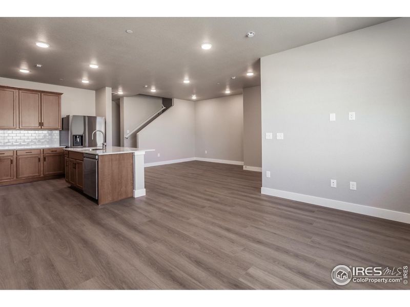 EXAMPLE PHOTO: LIVING ROOM, DINING AND KITCHEN