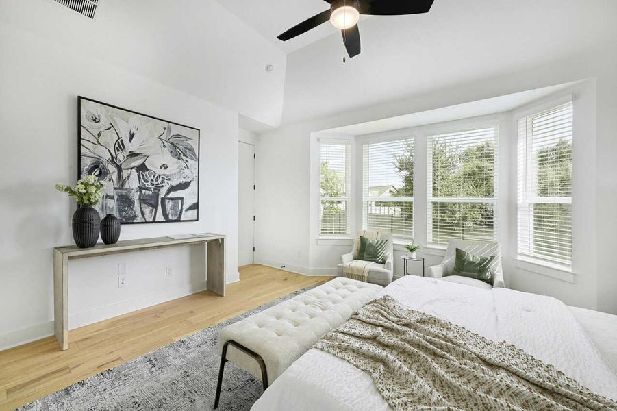 Representative Primary Bedroom - some options shown