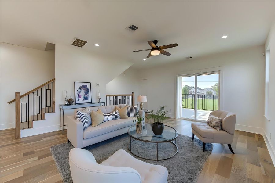 Furnished interior view inside a new home in , Houston (Image 4).