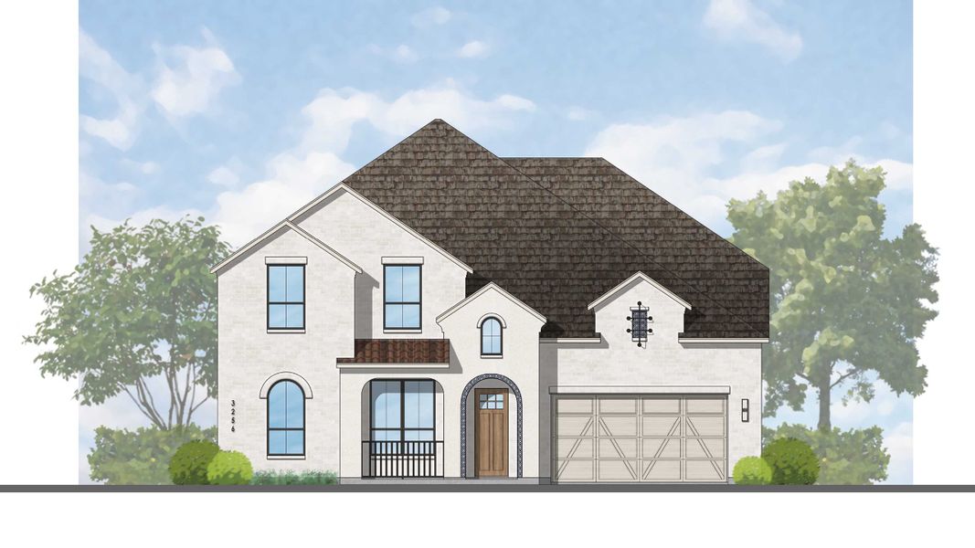 Representative rendering of the exterior for the Millbeck Plan by Highland Homes (Image 24). Representative rendering of the exterior for the Millbeck Plan by Highland Homes (Image 24).