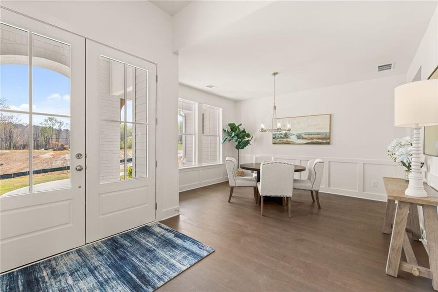 Furnished interior view inside a new home in , Gainesville (Image 11).