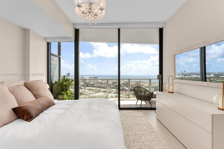 Furnished interior view inside a new home in , Miami Beach (Image 16).