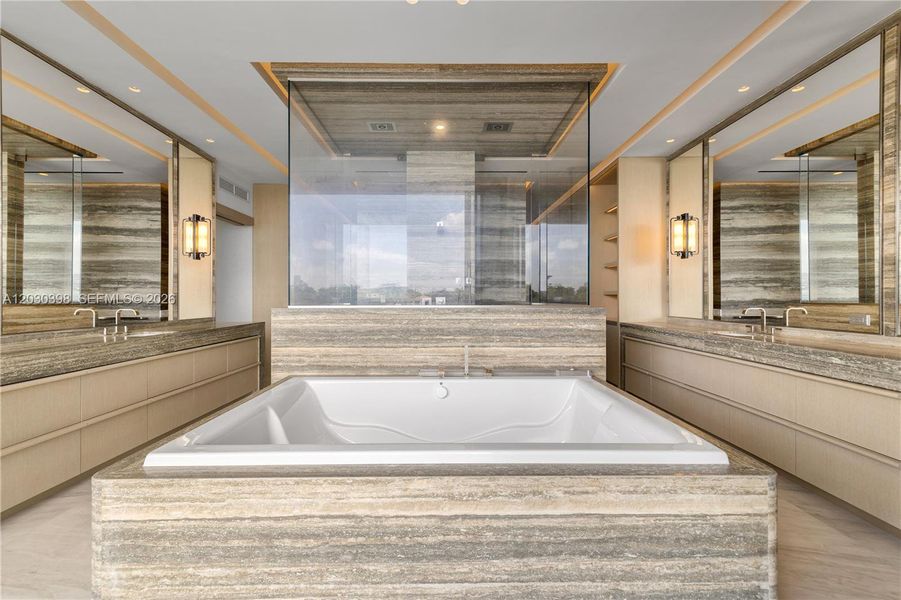 Furnished interior view inside a new home in , Miami Beach (Image 19).