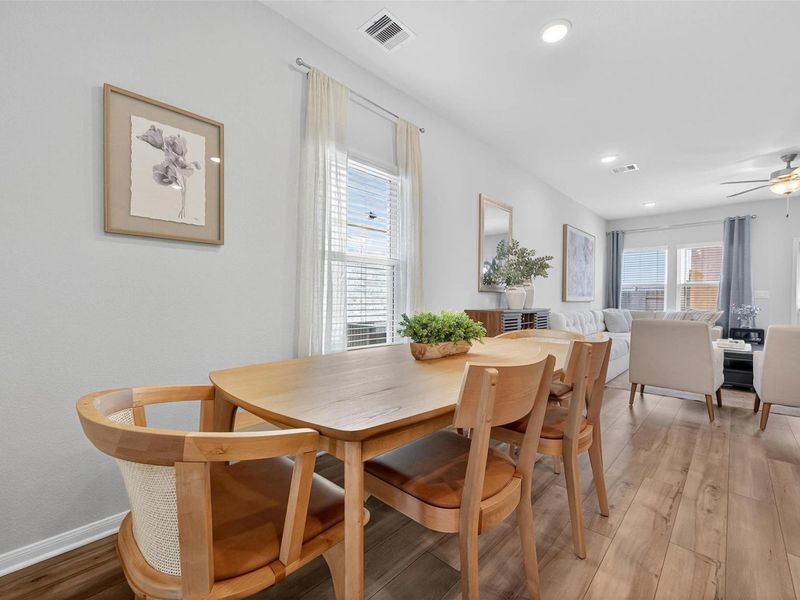 Furnished interior view inside a new home in Lakes at Black Oak, Magnolia (Image 6). Furnished interior view inside a new home in Lakes at Black Oak, Magnolia (Image 6).