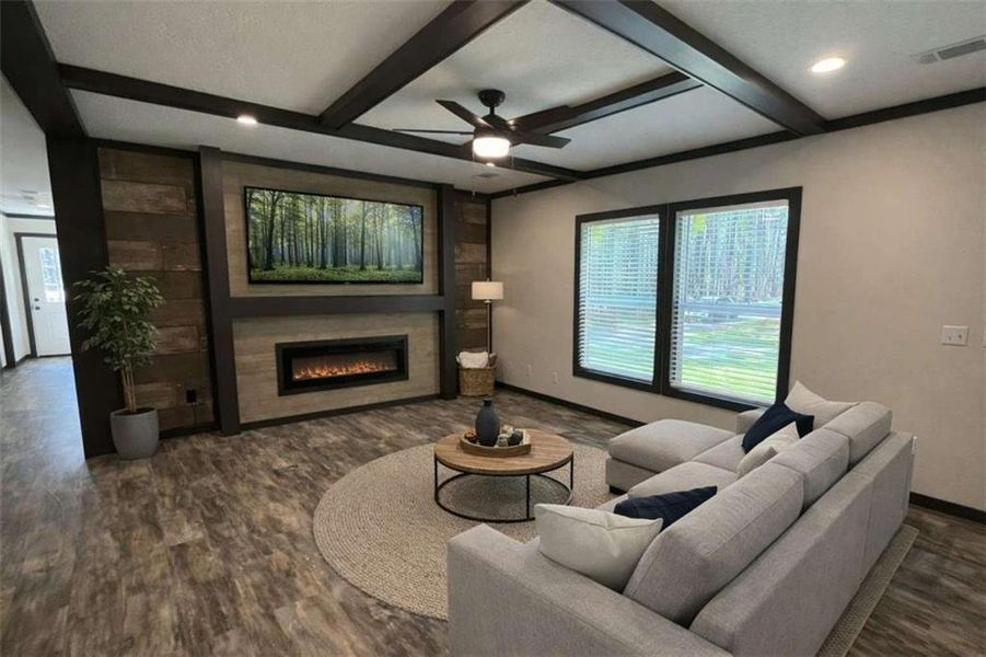 Furnished interior view inside a new home in , Eatonton (Image 15).