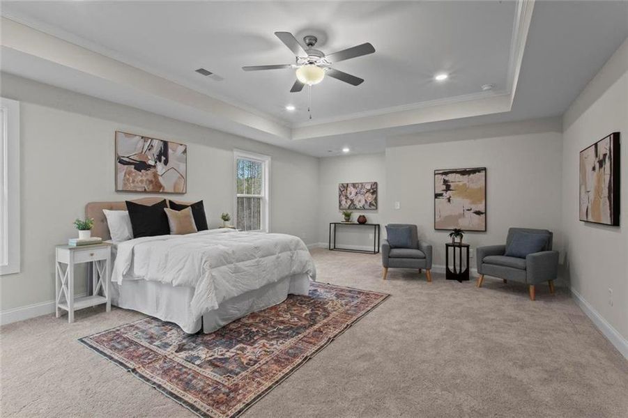 Furnished interior view inside a new home in , Dallas (Image 7).