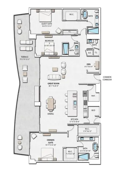 Sky Suite 5 Floorplan