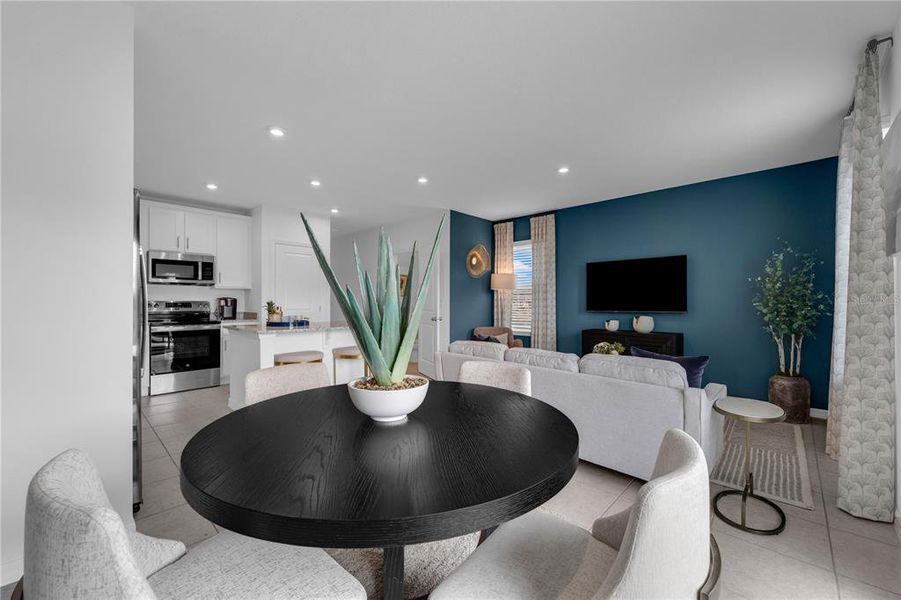 Furnished interior view inside a new home in Bimini Bay, Davenport (Image 23). Furnished interior view inside a new home in Bimini Bay, Davenport (Image 23).