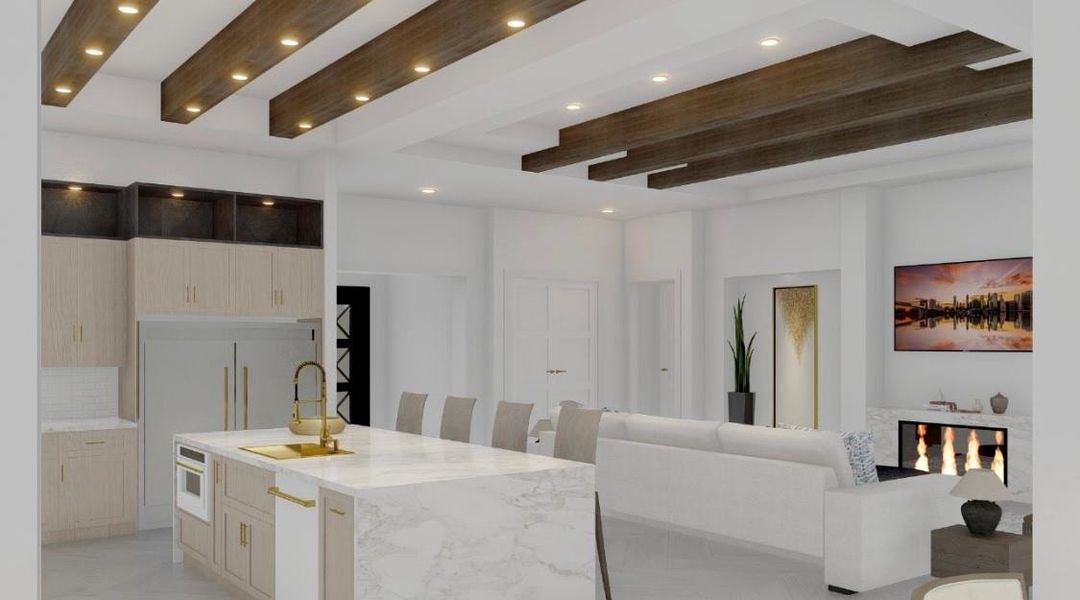 Similar Kitchen Open to the Living room Built by Bischoff Construction Similar Kitchen Open to the Living room Built by Bischoff Construction