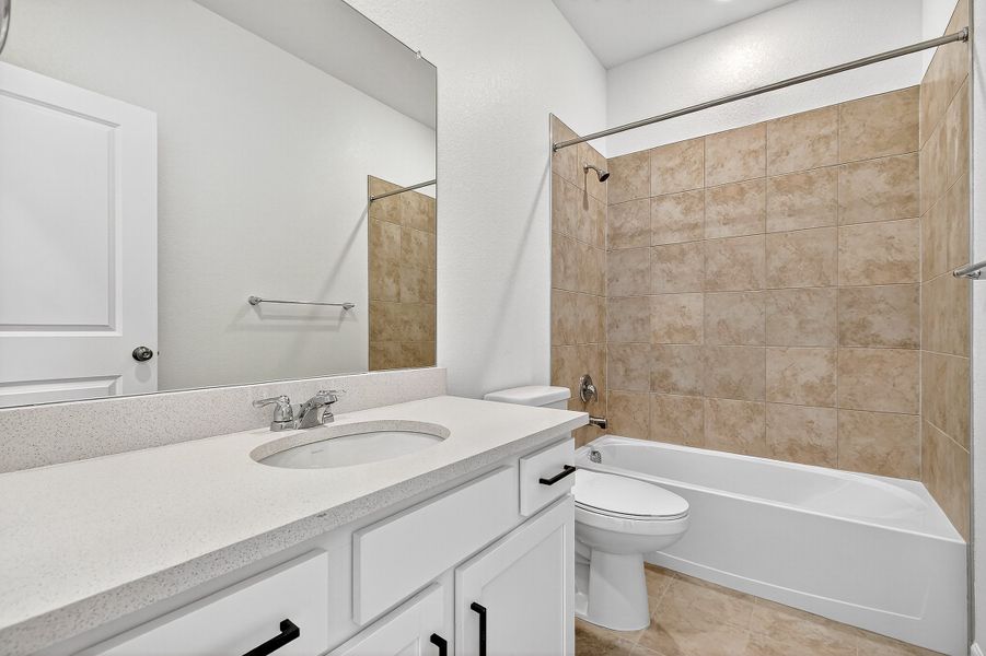 Furnished interior view inside a new home in Trailstone, Arvada (Image 11).