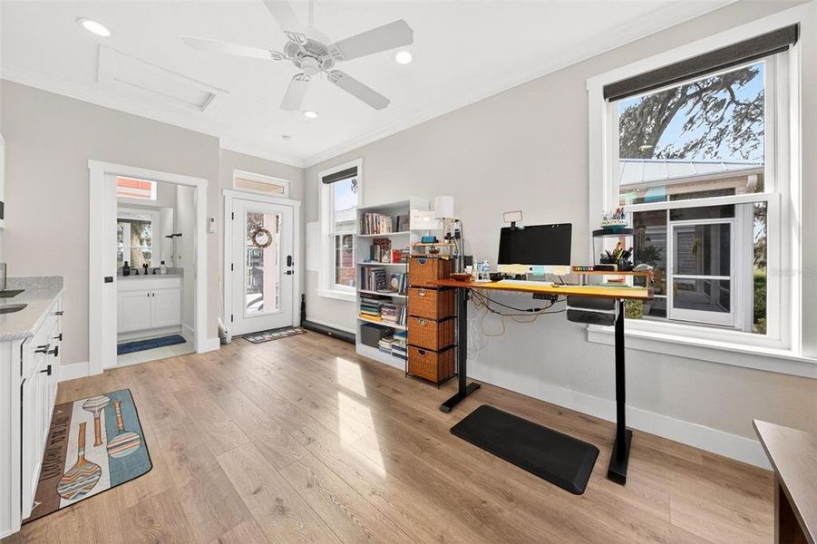Furnished interior view inside a new home in , Oxford (Image 50).
