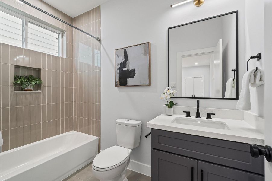 Furnished interior view inside a new home in , Houston (Image 16).