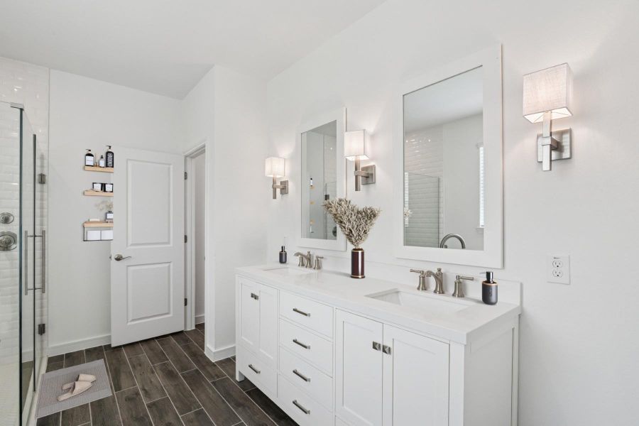 Spa-like primary bath (*Photo not of actual home and used for illustration purposes only.) Spa-like primary bath (*Photo not of actual home and used for illustration purposes only.)