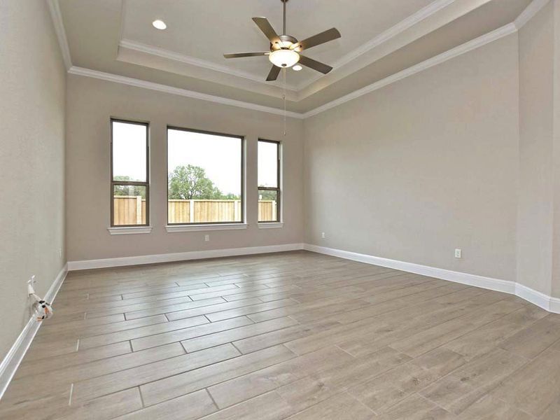 Representative unfurnished interior of a home built from the Siena II by Giddens Homes in Clearwater Ranch, Liberty Hill (Image 169).