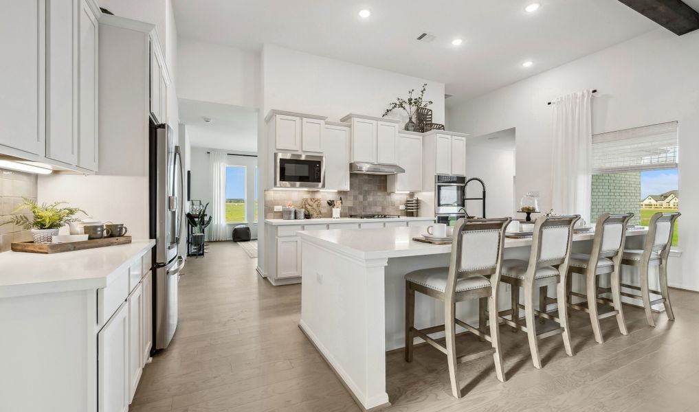 Kitchen with stunning granite countertops