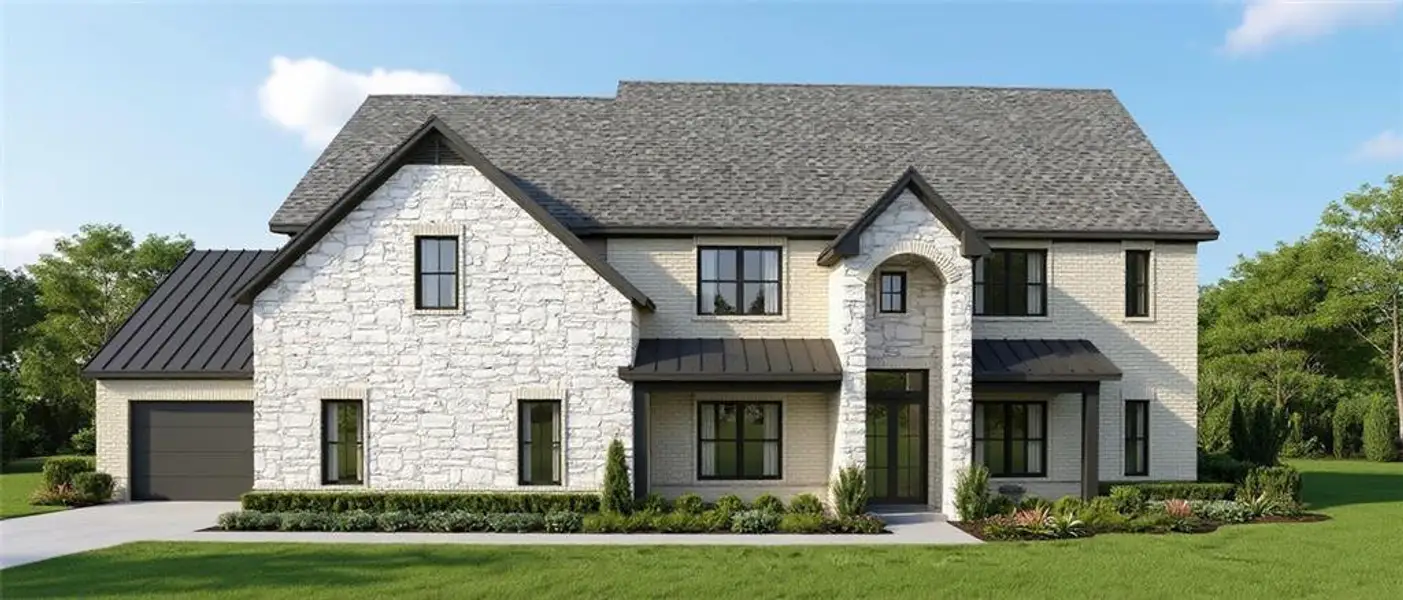 Front exterior of a new home in , Buford, GA, highlighting curb appeal (Image 5).