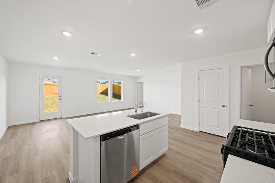 Furnished interior view inside a new home in The Canopies, Splendora (Image 7).