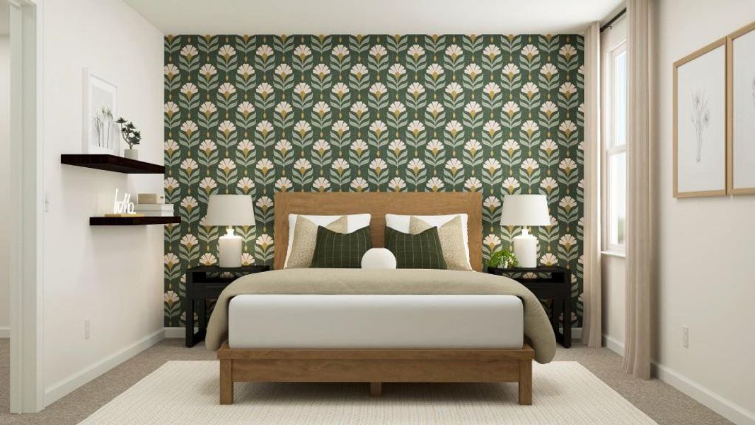 Furnished interior view inside a new home in Timber Ridge: Timber Ridge 42', Douglasville (Image 18).