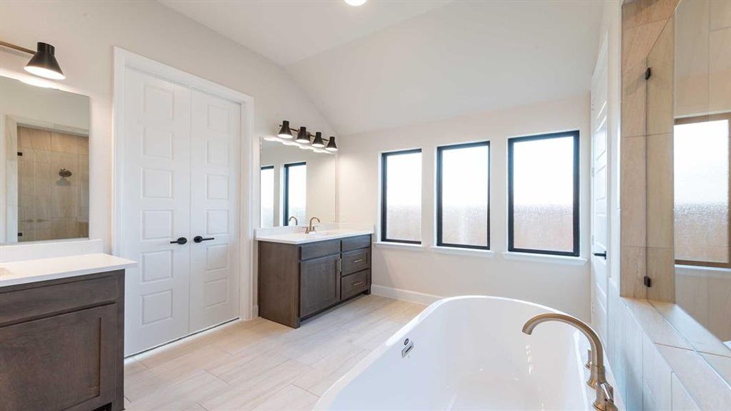 Furnished interior view inside a new home in Terraces 62', Rockwall (Image 10).