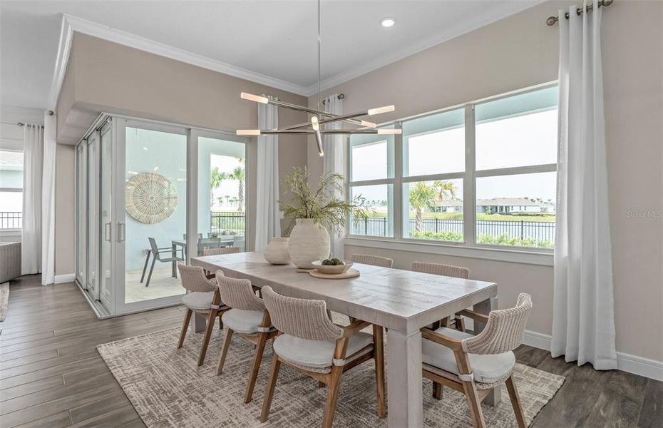 Furnished interior view inside a new home in Del Webb Oasis, Winter Garden (Image 23).