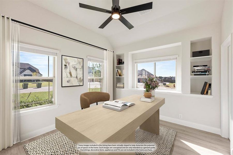 Furnished interior view inside a new home in Coyote Crossing, Godley (Image 17).