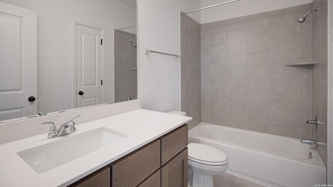 Furnished interior view inside a new home in Ladera, San Antonio (Image 11).