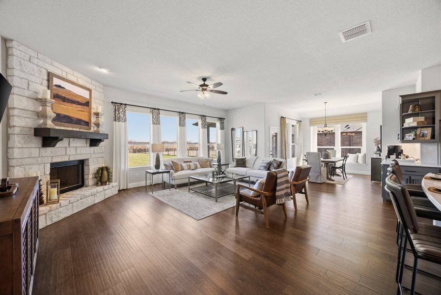 Furnished interior view inside a new home in Abe's Landing, Granbury (Image 13).