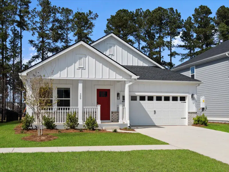 Front exterior of a new home in , Summerville, SC, highlighting curb appeal (Image 1). Front exterior of a new home in , Summerville, SC, highlighting curb appeal (Image 1).