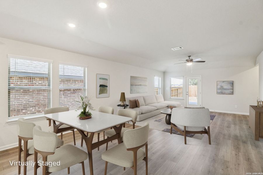 Furnished interior view inside a new home in Kallison Ranch, San Antonio (Image 10).