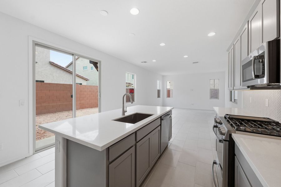 Furnished interior view inside a new home in Hawes Crossing, Mesa (Image 7).