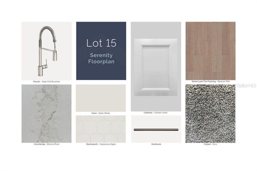 Sample of building materials used in homes in Hawk's Overlook, Oviedo (Image 4).