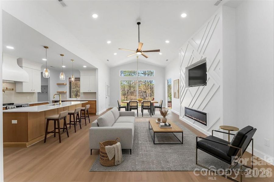 virtual staging living area