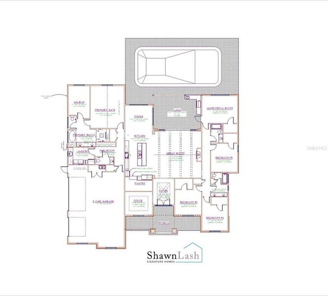 2D floor plan layout of this home in , Archer, FL (Image 2). 2D floor plan layout of this home in , Archer, FL (Image 2).