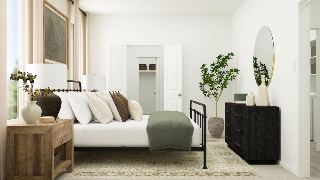 Furnished interior view inside a new home in Meadowlark Preserve, Pflugerville (Image 14).