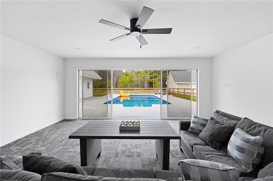 Furnished interior view inside a new home in , Resaca (Image 18).
