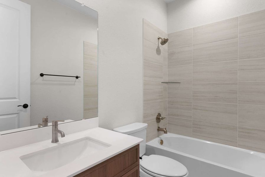 Furnished interior view inside a new home in University Heights, Round Rock (Image 5). Furnished interior view inside a new home in University Heights, Round Rock (Image 5).