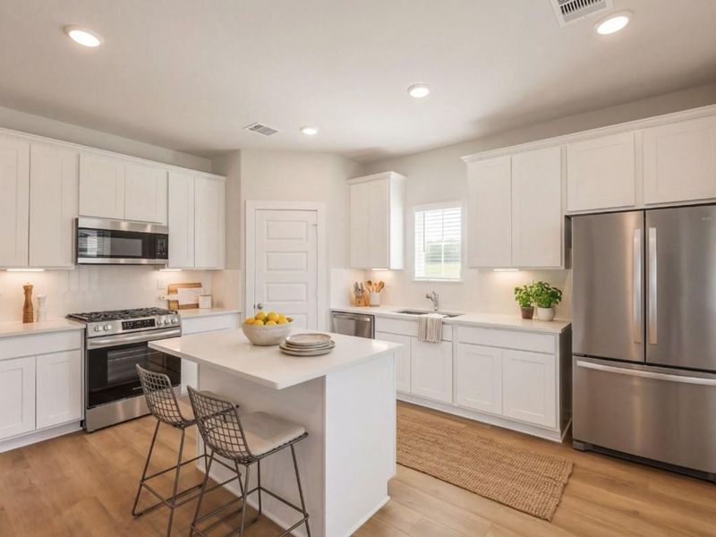Furnished interior view inside a new home in Lakes at Black Oak, Magnolia (Image 8).