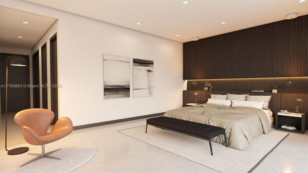 Furnished interior view inside a new home in , South Miami (Image 11).