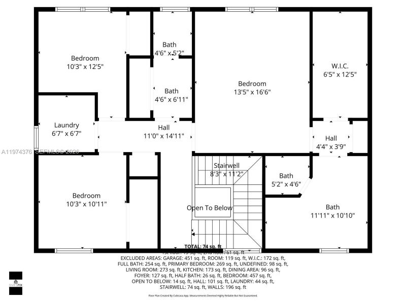 2D floor plan layout of this home in , Westlake, FL (Image 5). 2D floor plan layout of this home in , Westlake, FL (Image 5).