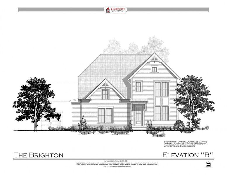 Representative rendering of the exterior for the Brighton by Celebration Homes (Image 22). Representative rendering of the exterior for the Brighton by Celebration Homes (Image 22).