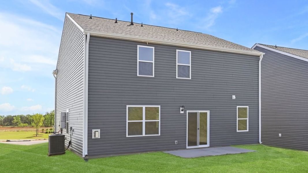 Exterior details and patio area of a home in Spring Ridge, Anderson (Image 22).
