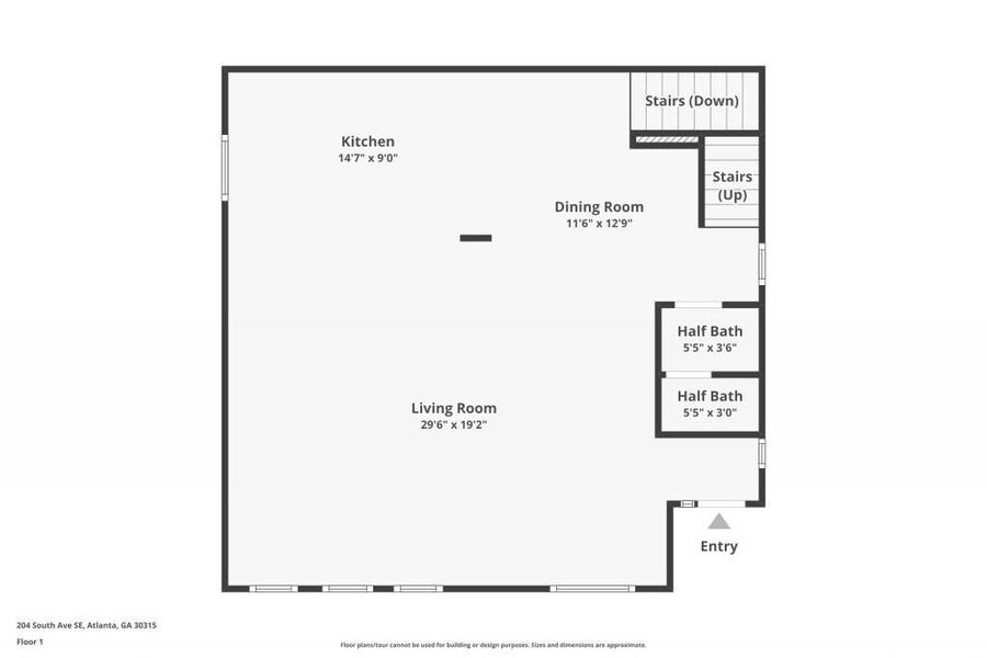 2D floor plan layout of this home in , Atlanta, GA (Image 5). 2D floor plan layout of this home in , Atlanta, GA (Image 5).