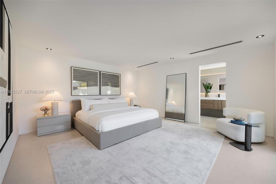 Furnished interior view inside a new home in , Miami (Image 11).