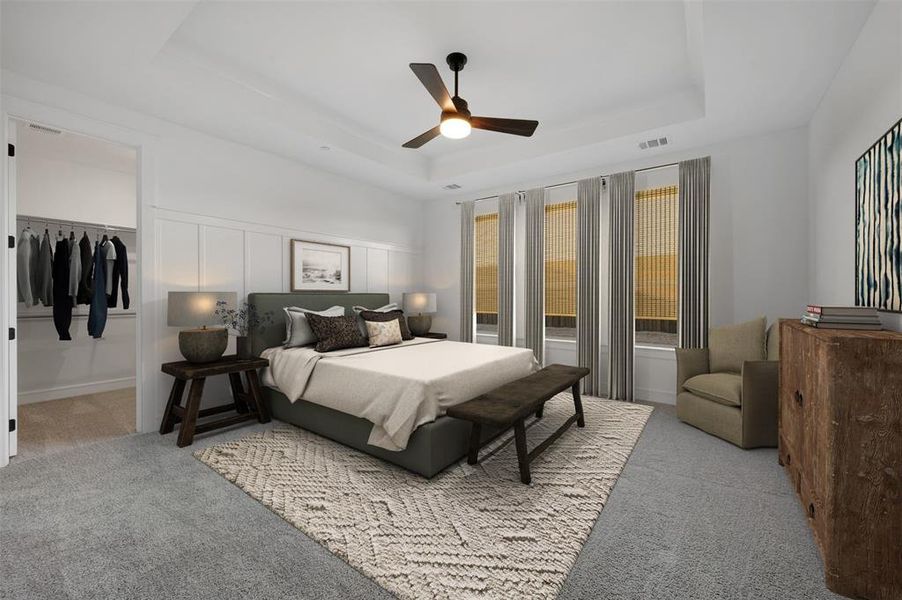 Furnished interior view inside a new home in Kreymer at the Park, Wylie (Image 12). Furnished interior view inside a new home in Kreymer at the Park, Wylie (Image 12).