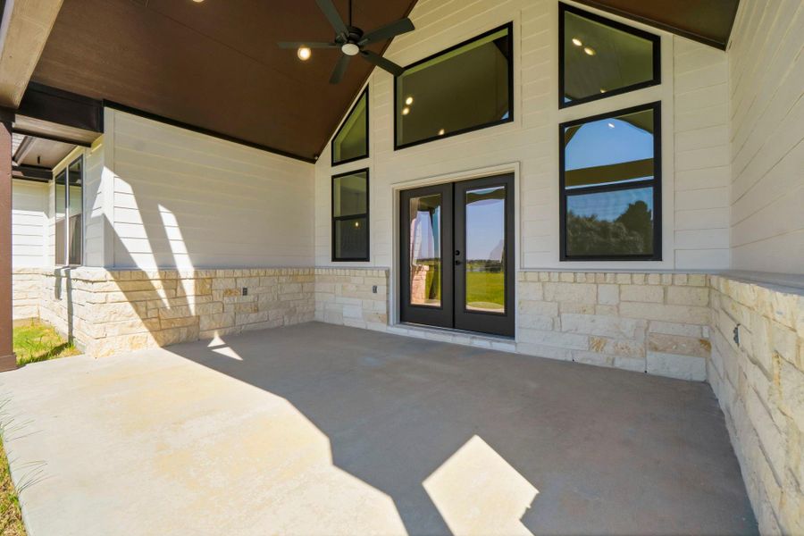 Exterior details and patio area of a home in , Centerville (Image 25).